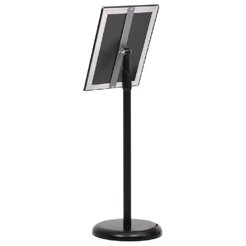 Vidaxl support d'affiche a4 sur pied noir alliage d'aluminium 51208_5