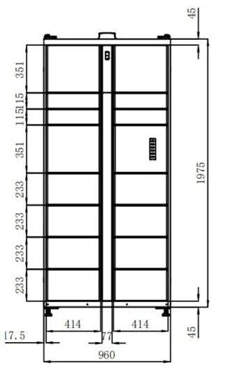 Casier connecté Bluetooth pour colis et courrier, sans électricité ni réseau - LOCKER LITE 15 ou 11 cases_5
