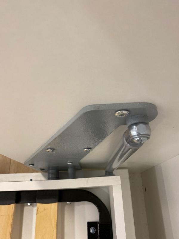 Armoire lit horizontale escamotable STRADA-V2 - Structure gris graphite mat - Façade blanc brillant effet miroir - Couchage 140x200 cm_5