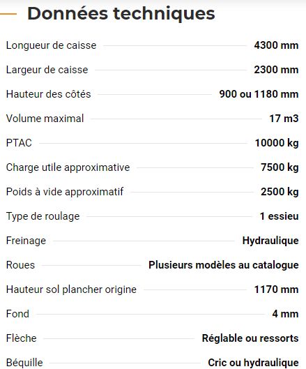 Capacité d'ensilage augmentée à 17m3 sur la benne Rollfarm 4317