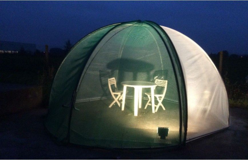Serre de jardin octogonale pour  un espace de culture différent (10,43 m2) avec Ventilation par la pose d'un filet sur la porte- IGLOO avec ou sans tablette_5