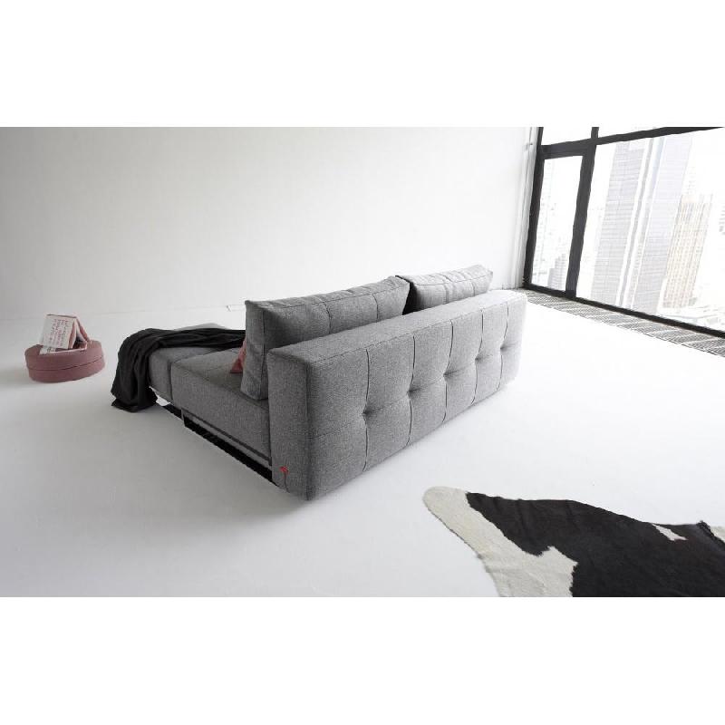 Canapé design convertible INNOVATION LIVING Supremax Deluxe - lit 155x200 cm - gris Twist Charcoal_5