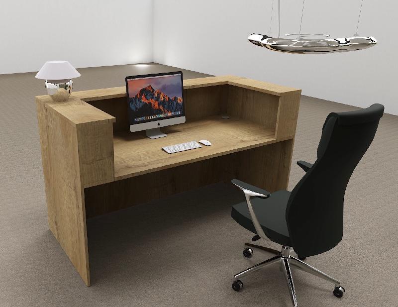 Bureau d'accueil Delta First monocolor - Mobel Linea - 144, Chêne veiné_6