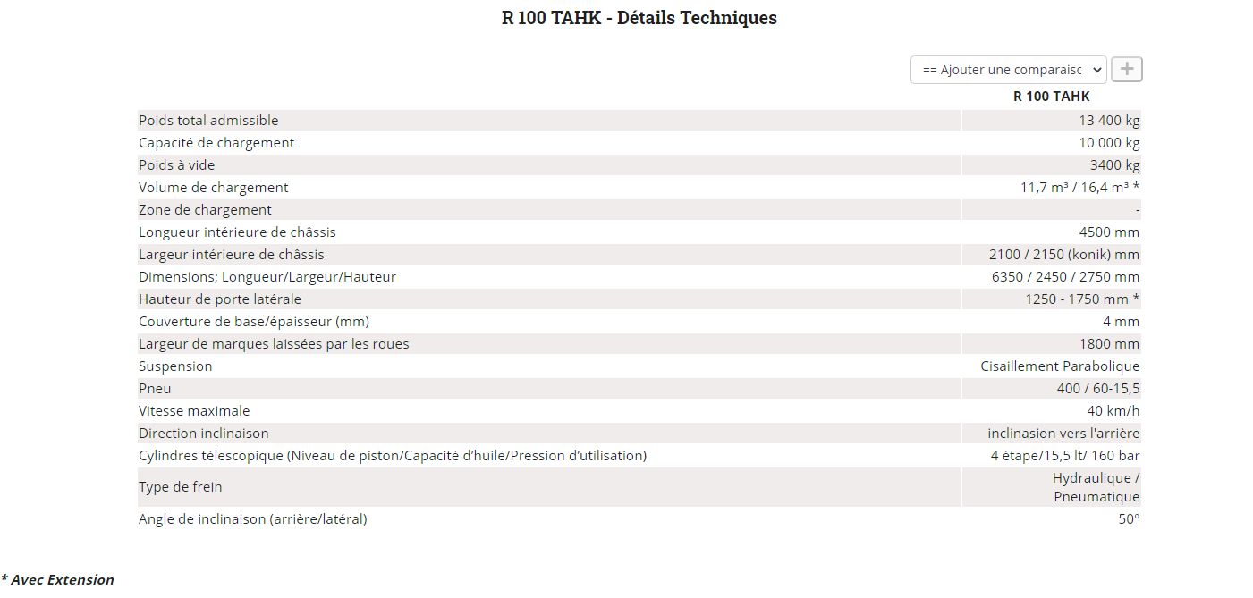 R 100 TAHK Benne agricole à tandem monocoque - ROMSAN - Capacité 10 000 kg_5