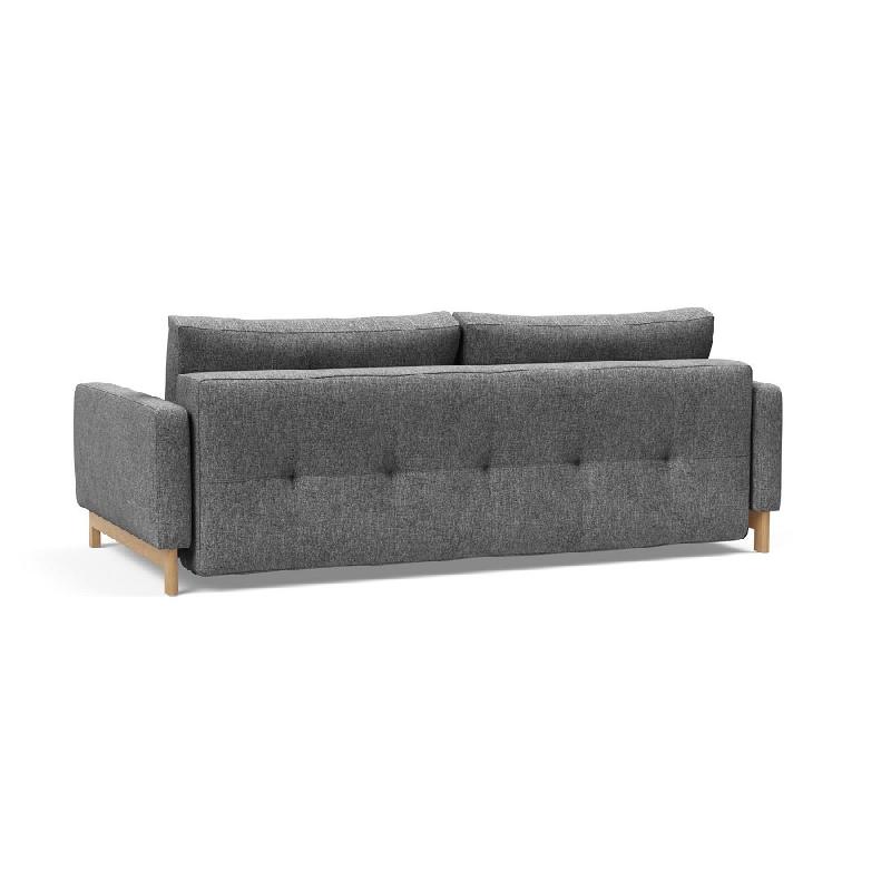 Canapé design gigogne Pyxis Deluxe Excess Lounger convertible - Innovation Living - tissu Twist Charcoal_5