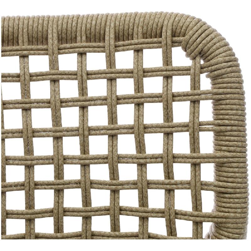 Dante - Tabouret de bar empilable Piètement sable + Corde_5