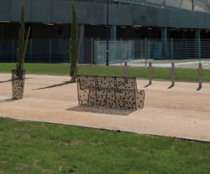 Banc public en métal - Cyria moderne ELINIUM 174cm - design contemporain et durable_5