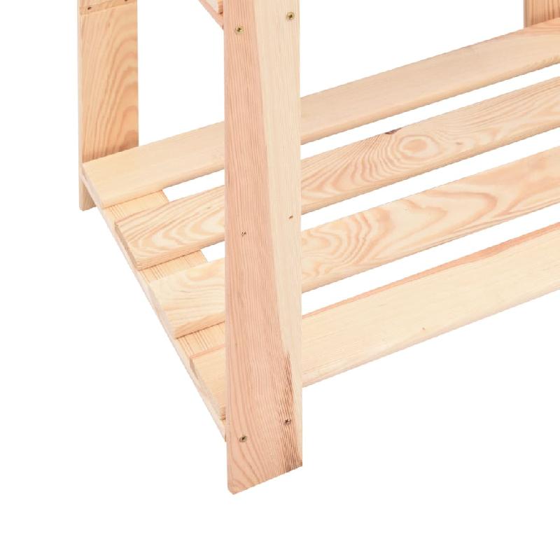 Vidaxl étagères de rangement à 3 niveaux 10 pcs 60x38x90 cm pin 150 kg 3051124_5