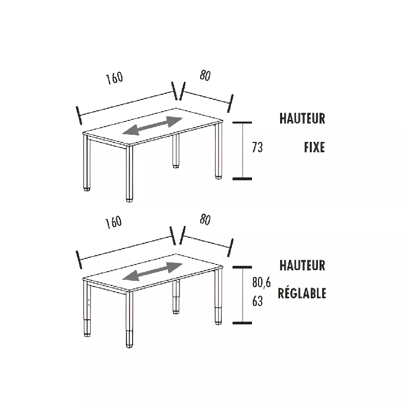 Bureau individuel avec retour So Vicar_5