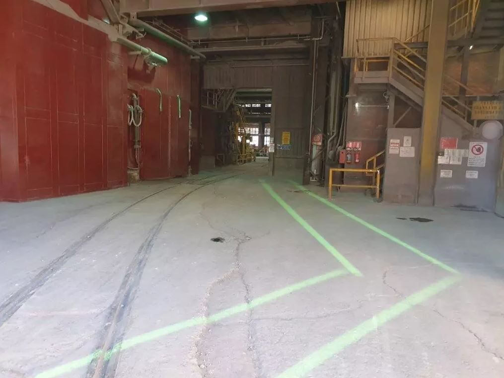 Ligne virtuelle par projection LED_5