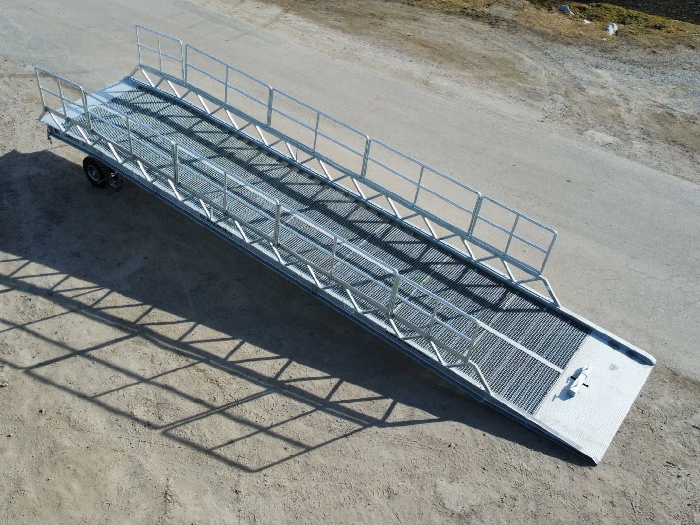 Rampe de quai mobile galvanisée robuste - Vente ou location - Capacité 8T à 20T - AZ Ramp Easy XL RL_5