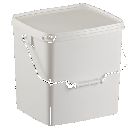 Seau en polypropylène pour usages industriels ou alimentaires