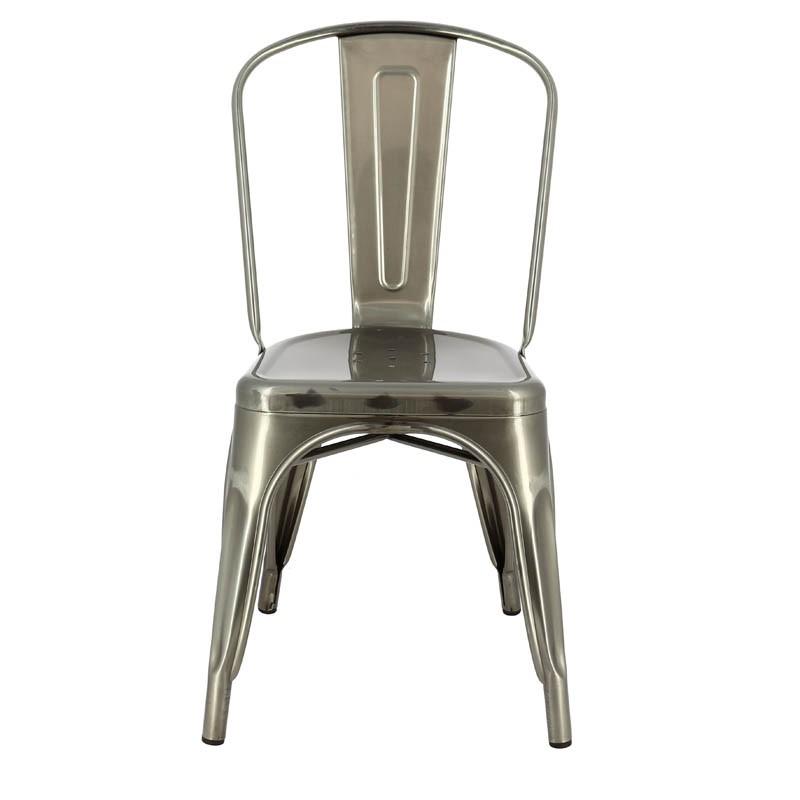Chaise restaurant métal Chicago - GRIS_5