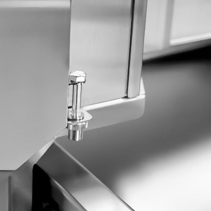 Grill Döner kebab gaz 3 brûleurs max 40 kg avec tôle de protection - moteur en bas_5