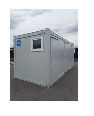 Bungalow de chantier 20 pieds avec sanitaire - bureau intégré - modèle Cougnaud ou Algeco_5