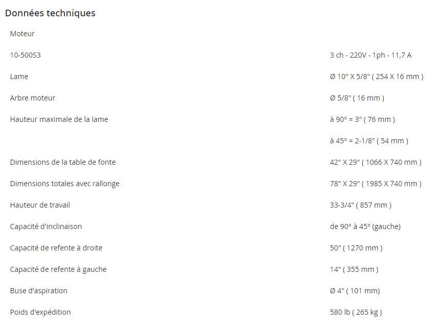 10-500 S3 - Scie industrielle SteelCity - Lame 254 x 16 mm avec table robuste et dispositif de protection avancé_5