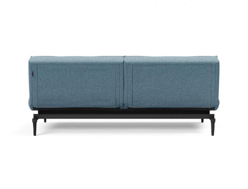 Innovation Living - Canapé Splitback Styletto Convertible Lit 115x210 cm - Pieds chêne noir - Tissu Mixed Dance Light Blue_5