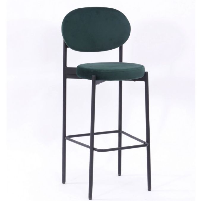 Chaise de restaurant tapissée en velours avec hauteur d’assise de 46,5 cm