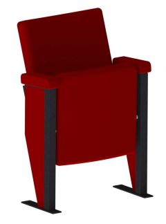 Fauteuil  de théâtre et de salles de spectacles à piétement latéral avec Accoudoir commun type manchette pour ERP - MAILLAN._0