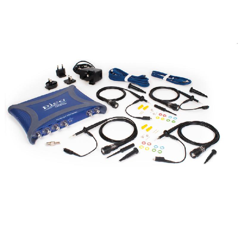 PQ349 - Oscilloscope USB PicoScope 3418E, 4 voies, 500 MHz, 10 bits, mémoire 2 Géch, avec 4 sondes P1053_5