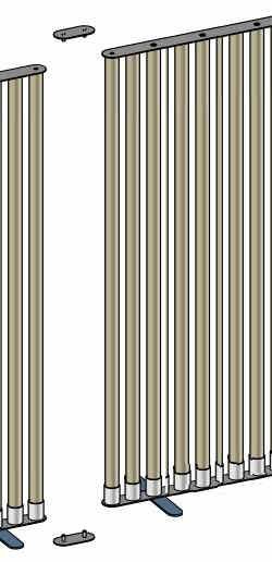 Ganivel - Cloisonnette ajourée en acier avec finition époxy - Fabrication française et recyclable_5