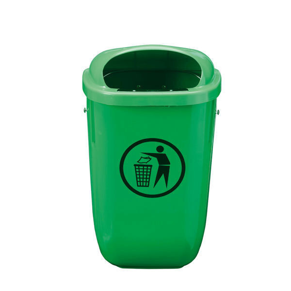 Corbeille plastique exterieure classic verte medial 50l_5