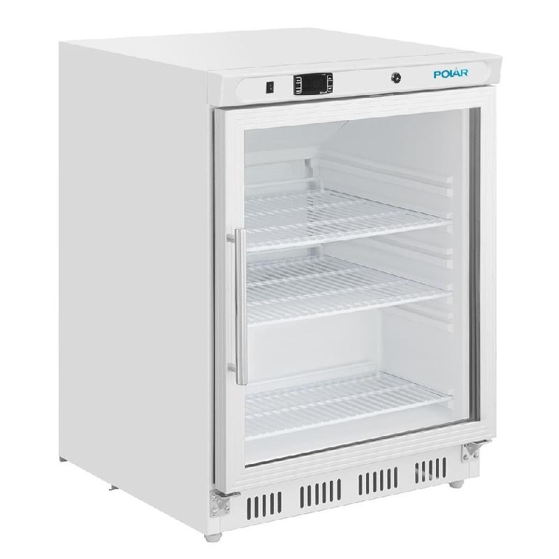 Armoire réfrigérée positive vitrée dessous de comptoir Série C 150L blanc - Polar - CZ785_5