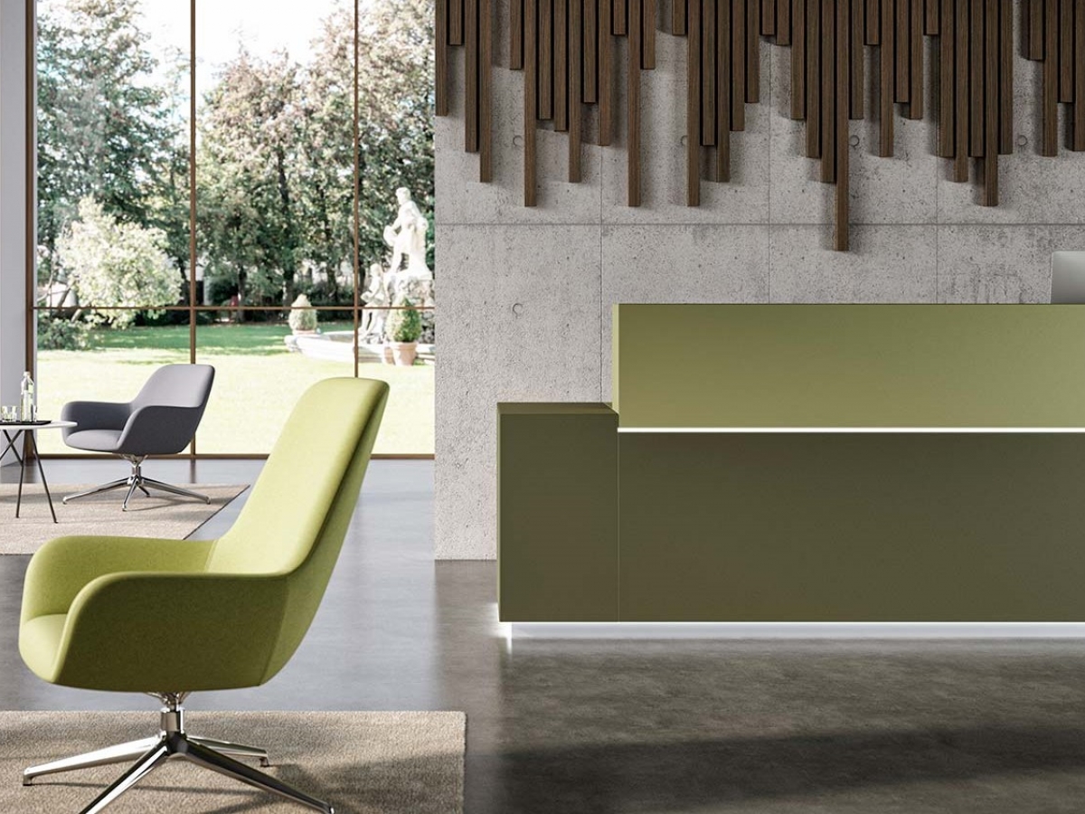 Banque d'accueil rétro-éclairée et design - Z1 - Modularité, options LED et finitions variées_5