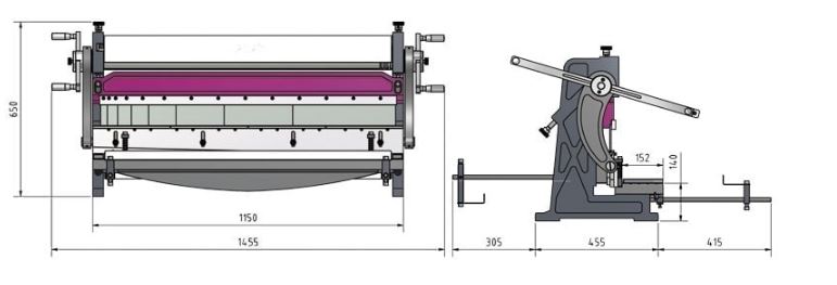 Combiné : Plieuse, Rouleuse et cisaille Optimum - 3242100_5