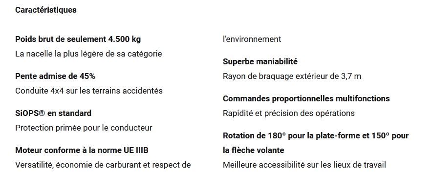 Hr15 4x4 nacelle élévatrice automotrice articulée - niftylift - hauteur de travail 15.7m_5