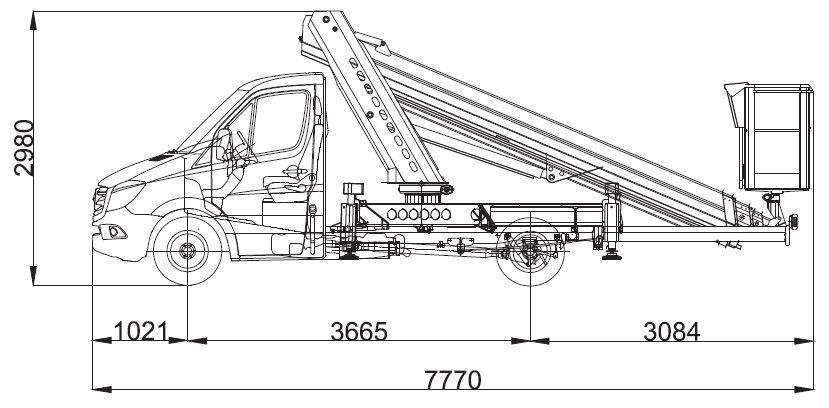 Ecoline 230 - Nacelle élévatrice sur châssis porteur Ruthmann 23 m - Déport jusqu'à 17 m_5