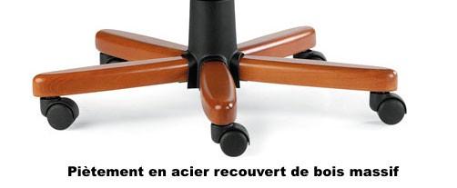 Fauteuil Directionnel avec accoudoirs  JOHN - Sitek - cuir noir_5