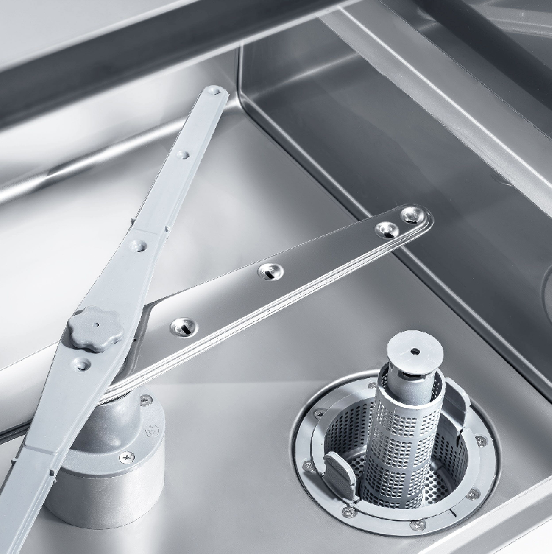 Lave-vaisselle professionnel - panier 50 x 50 cm - 400 v avec pompe de vidange et pompe de nettoyage_5