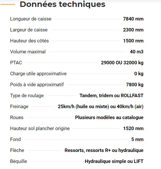 Rolland Rollspeed 7840 - Benne agricole conçue pour une utilisation intensive