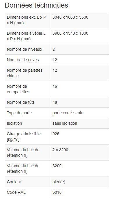 Rétention en acier de 4 mm d'épaisseur pour produits polluants