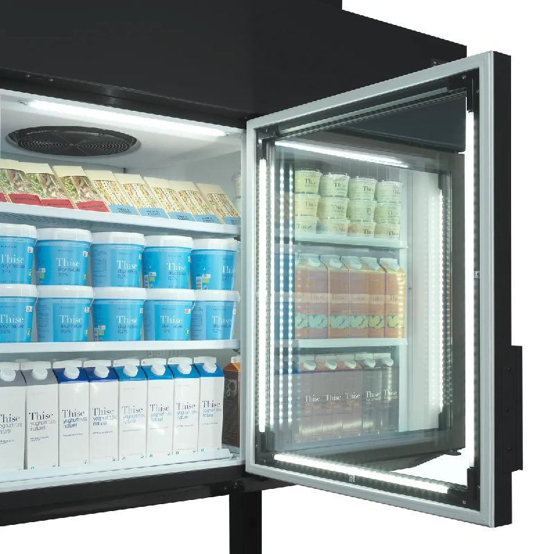 Congélateur armoire de supermarché MTF210B Noir TEFCOLD_5