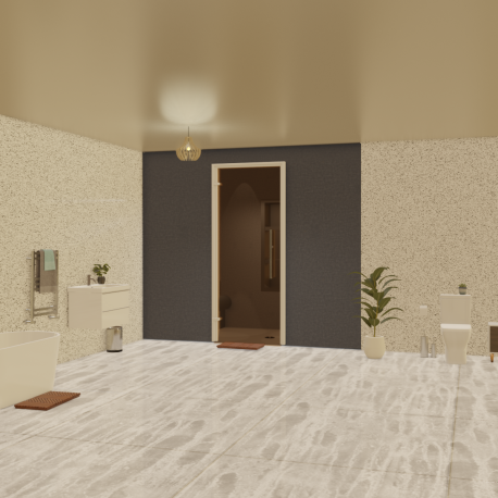 Kit de construction cabine de hammam à carreler 240 x 120 cm - Générateur vapeur inclus_5