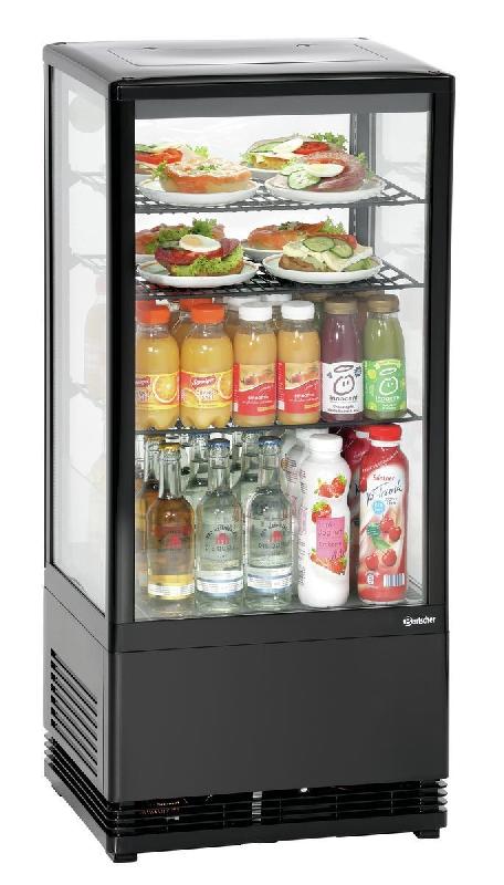 Mini vitrine réfrigérée 78 L, noire 700277G Bartscher_5