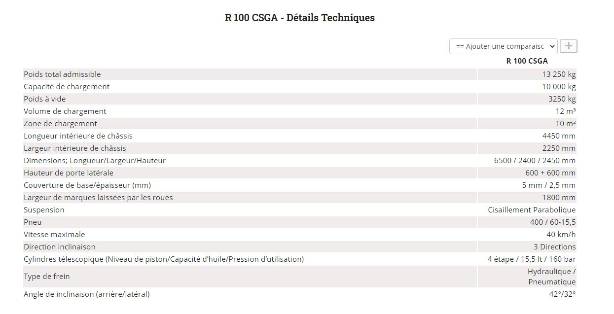 R 100 csga benne agricole à double essieu - romsan - capacité de 10000 kg_5