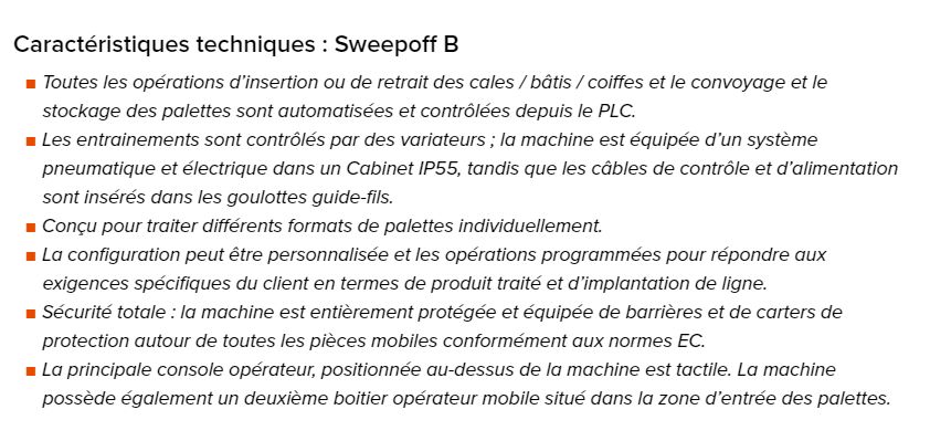 Sweepoff B - Dépalettiseur automatisé Sidel pour cadences moyennes jusqu’à trois couches par minute_5