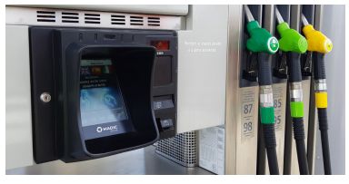 Système de paiement ergonomique et rapide pour clients en station-service