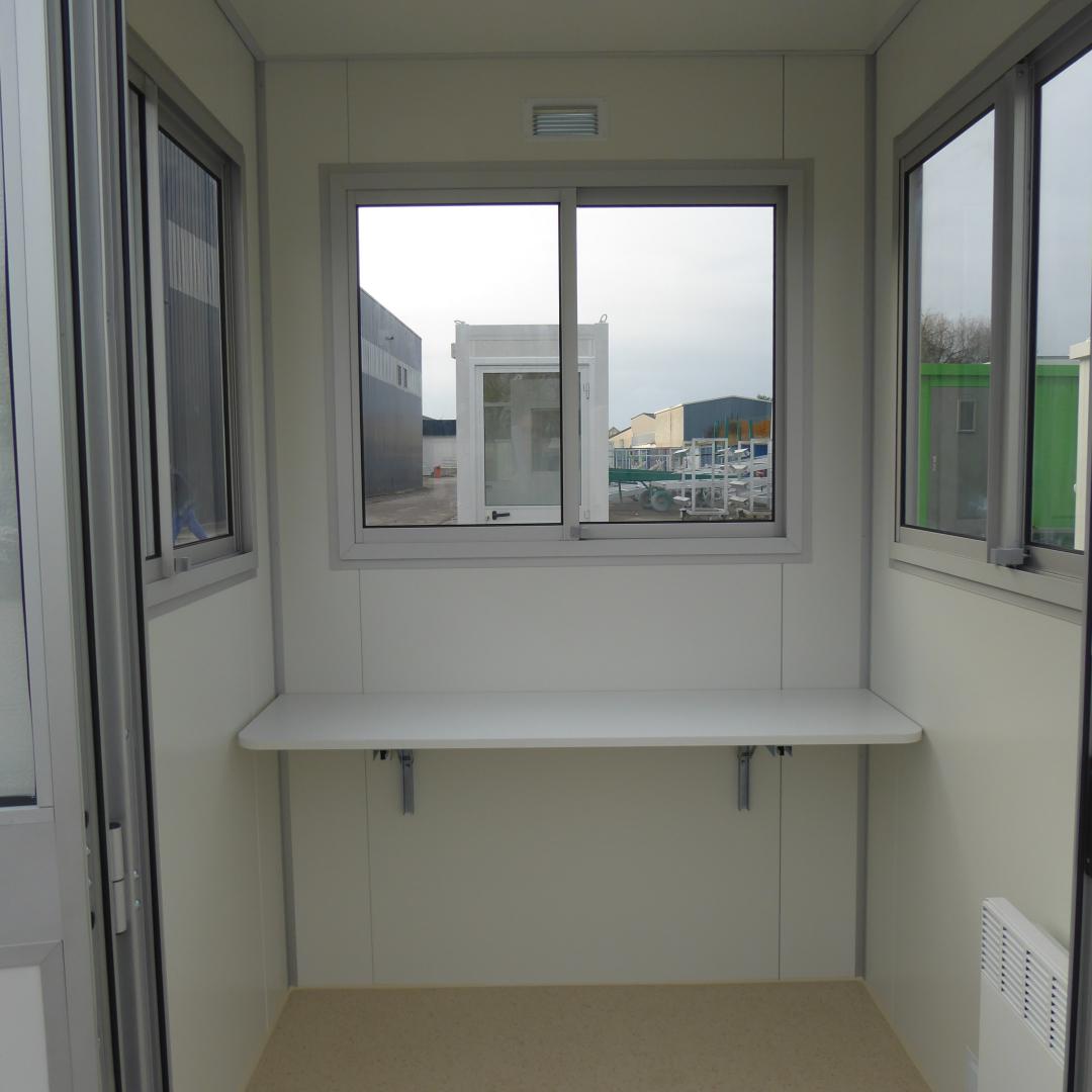 Bungalow de chantier mgn 15 / monobloc / guérite / aménagé /  1.5 x 1.5 x 2.57 m_5