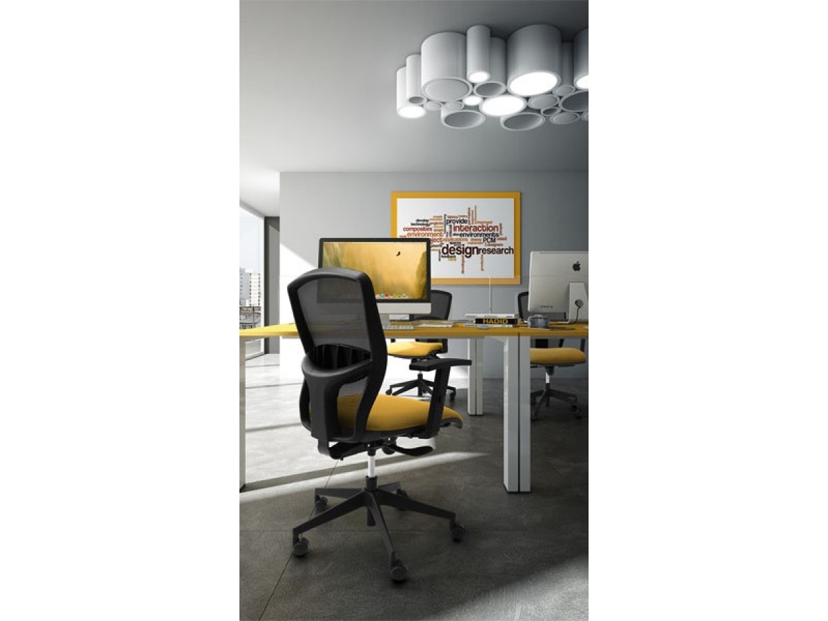 Siège opérateur design SPRINT RE - maille respirante, peu encombrant et réglable_5