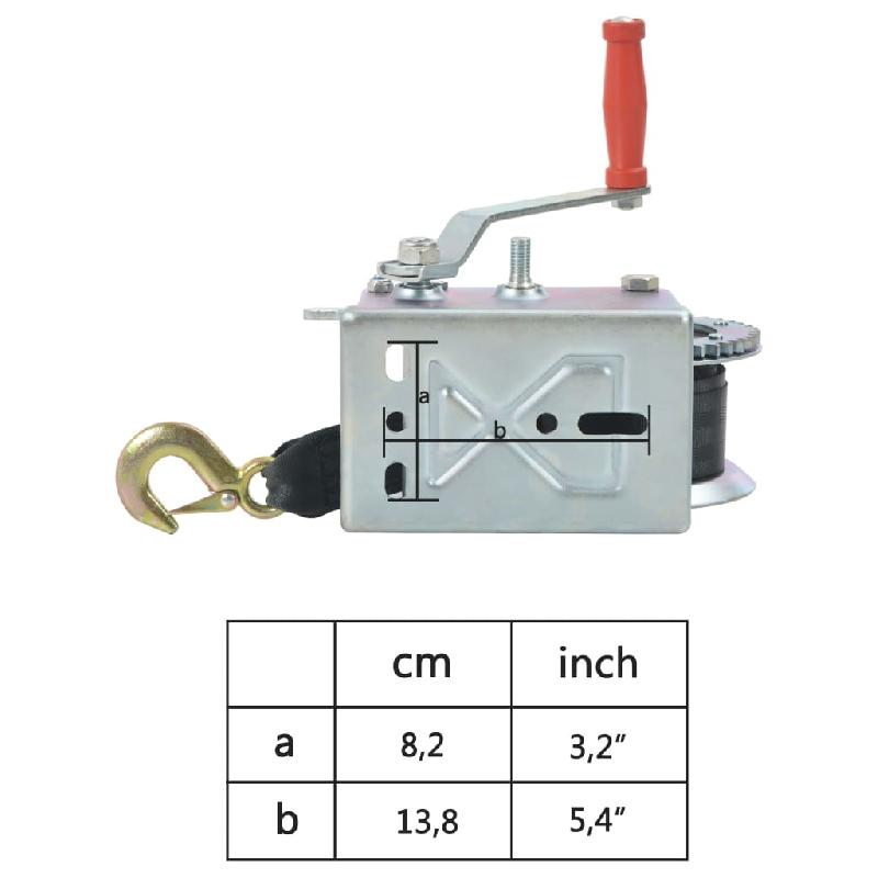 Vidaxl treuil manuel avec sangle 1130 kg 143995_5