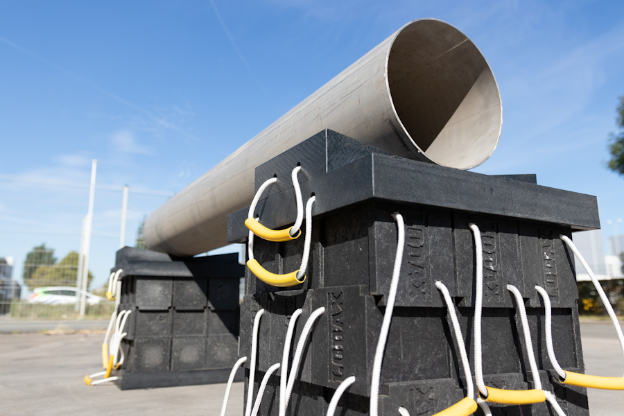 Bastaing auto-bloquant durable - Résistant aux produits chimiques et huiles - Pour stabiliser charges et machines_5