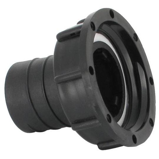 Raccord annelé - Droit - avec écrou - F 2