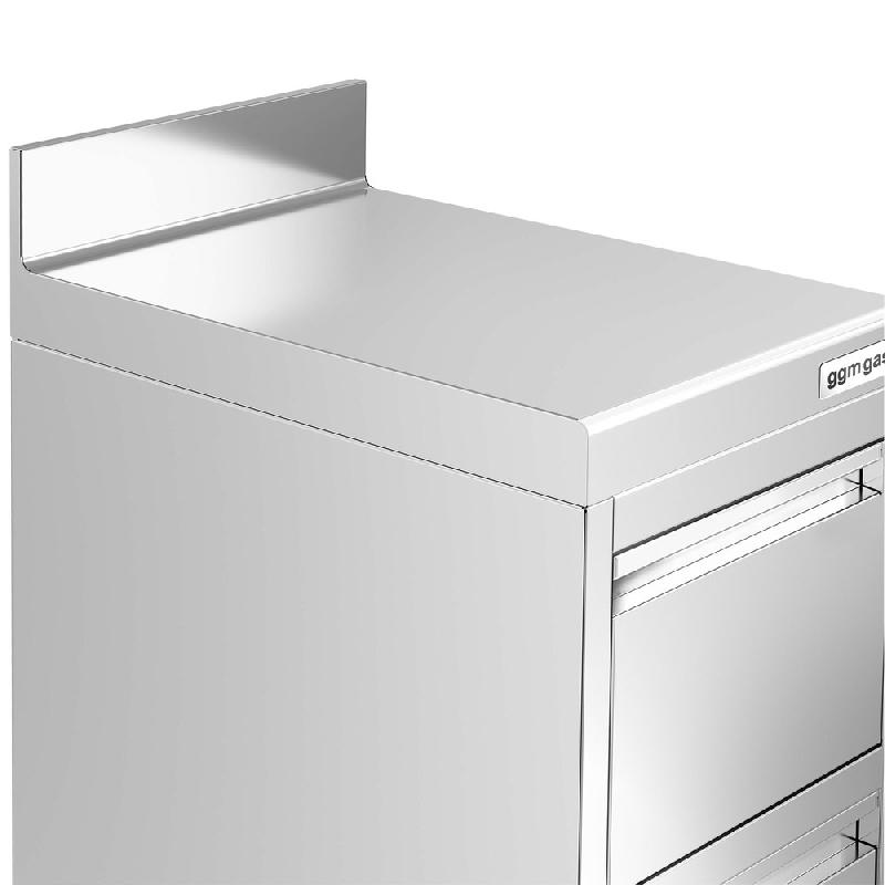Meuble bas inox à tiroirs PREMIUM - 400 x 600 mm - 4 tiroirs - SS4SI46A_5