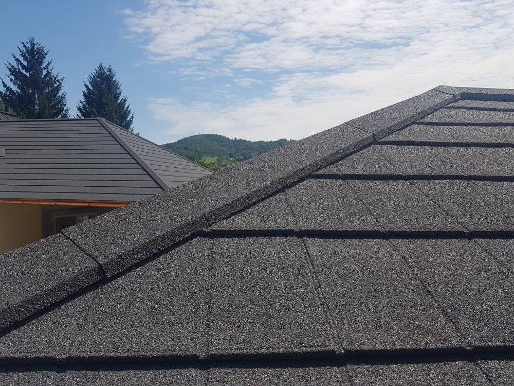 Panneaux aspect ardoises et tuiles métalliques - Revêtement en pierre naturelle - METROTILE® interlock iPANEL - 205 x 375 mm_5