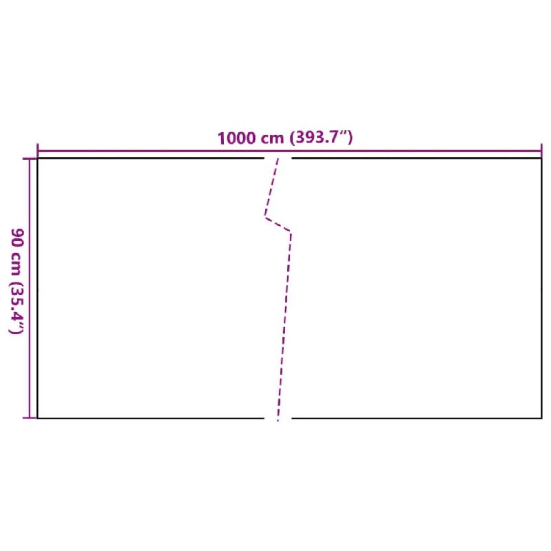 Vidaxl paravent de balcon brun et noir 1000x90 cm résine tressée 156263_5