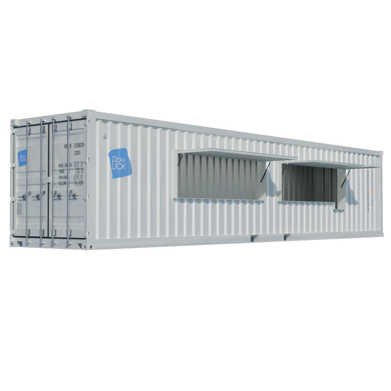 Container aménagé Snack-box 40 pieds_0